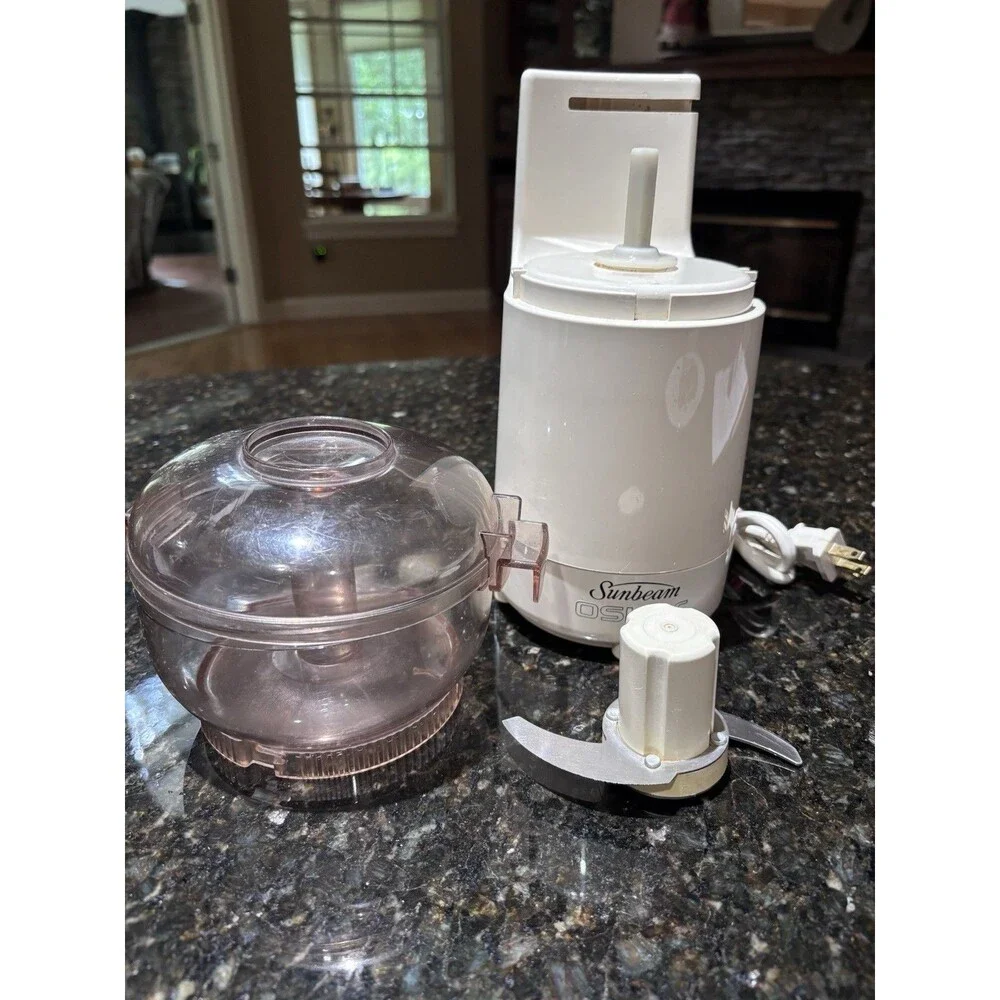 Vintage Sunbeam Oskar 14081 Food Processor Chopper Made in France Tested